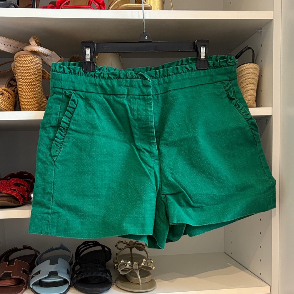 J. Crew High Waist Green Women's Shorts